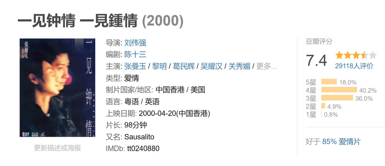 一见钟情 一見鍾情 (2000) 1 photo 2025 04 26 21 50 15