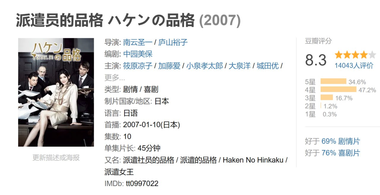 派遣员的品格 ハケンの品格 S1-S2 1 photo 2025 04 29 09 50 03