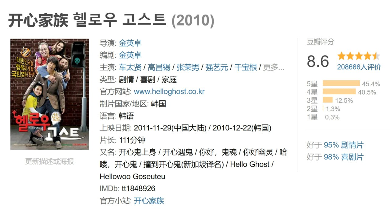 开心家族 헬로우 고스트 (2010) 1 photo 2025 05 06 20 20 22