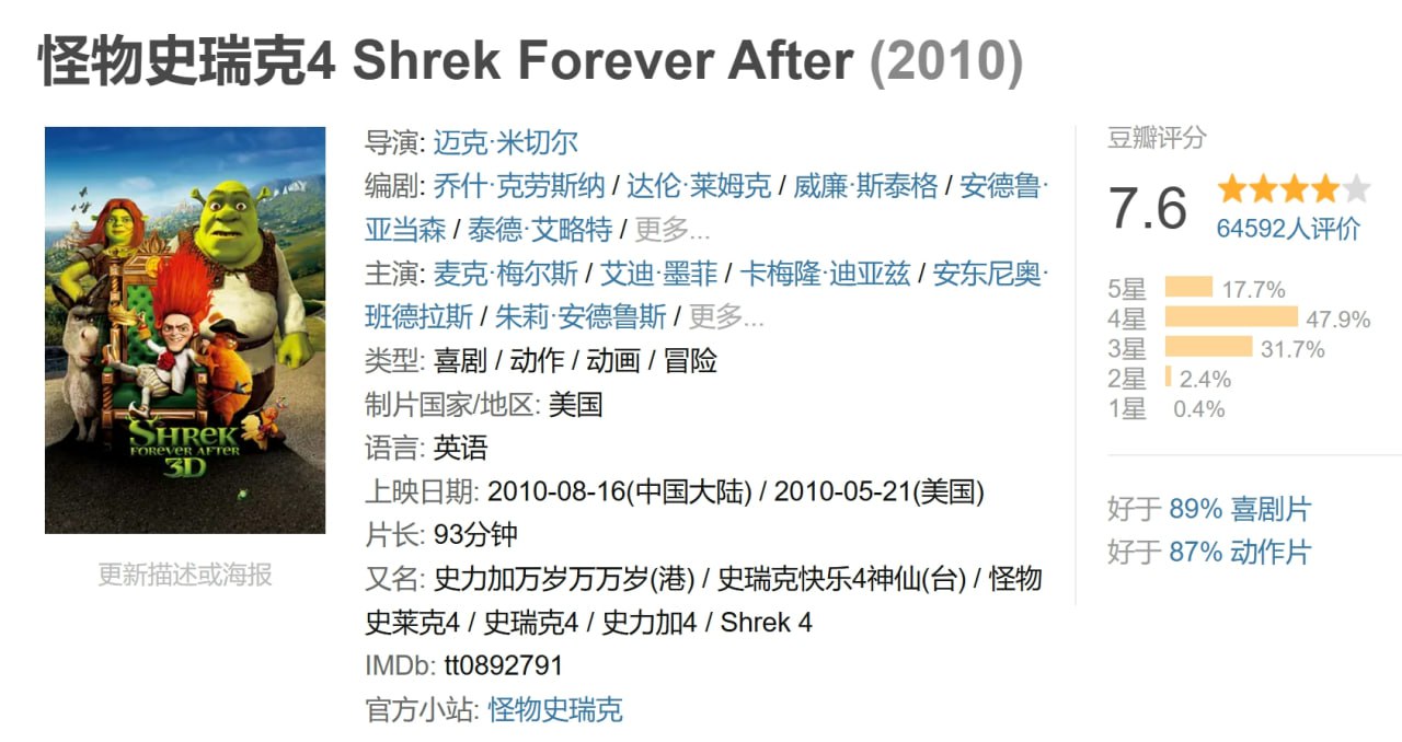 怪物史瑞克4 Shrek Forever After (2010) 1 photo 2025 05 07 20 40 09