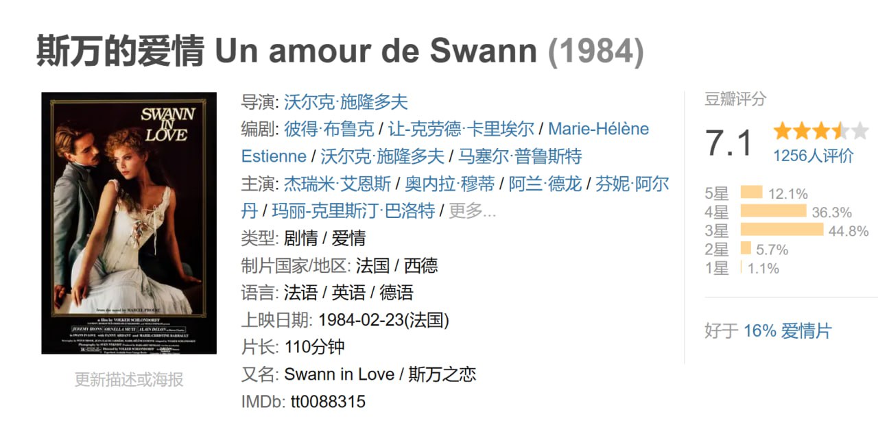 斯万的爱情 Un amour de Swann (1984) 1 photo 2025 05 27 21 10 21