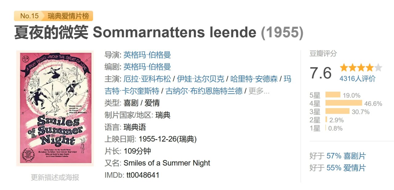 夏夜的微笑 Sommarnattens leende (1955) 1 photo 2025 06 05 20 40 21