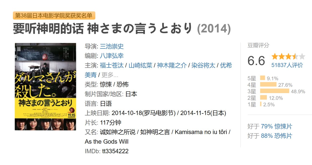 要听神明的话 神さまの言うとおり (2014) 1 photo 2025 06 17 16 10 11