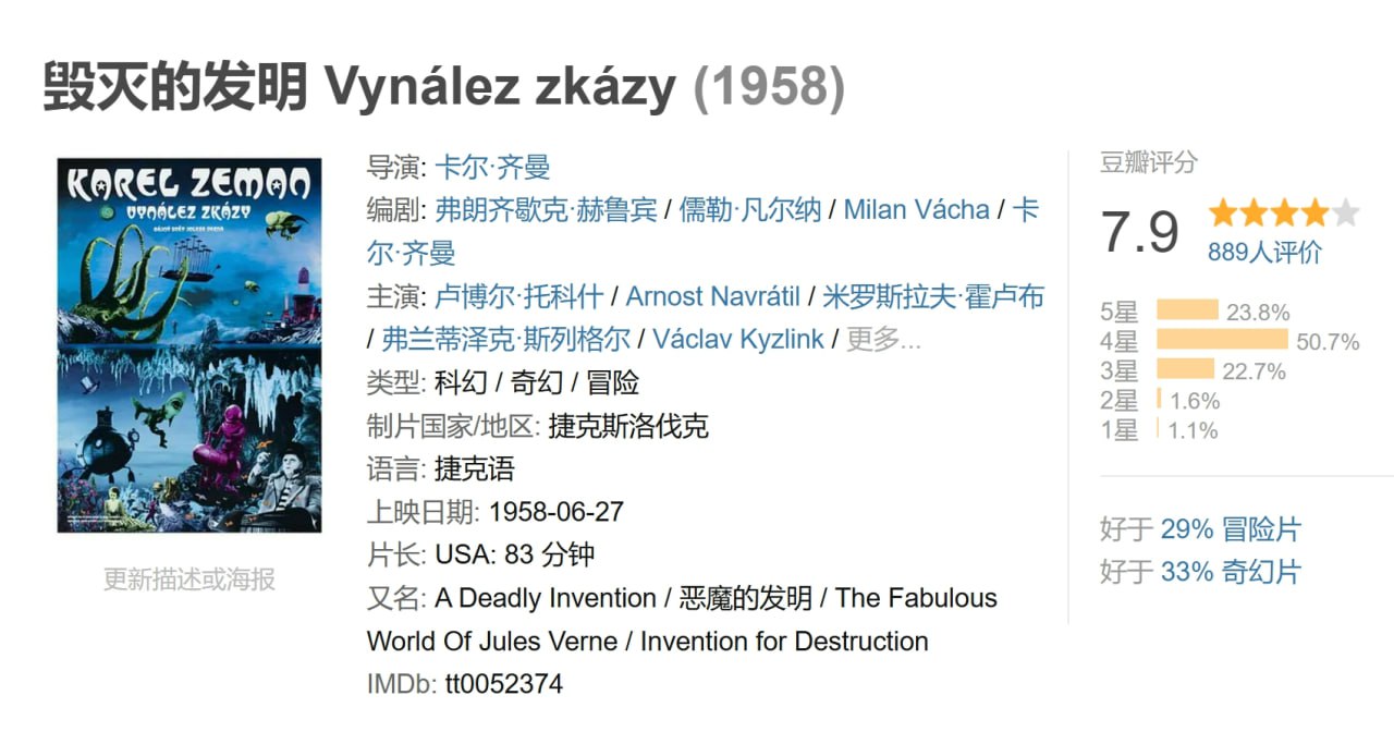 毁灭的发明 Vynález zkázy (1958) 1 photo 2025 06 23 22 30 28