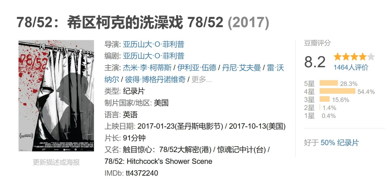 78/52:希区柯克的洗澡戏 78/52 (2017) 1 photo 2025 07 01 21 20 02