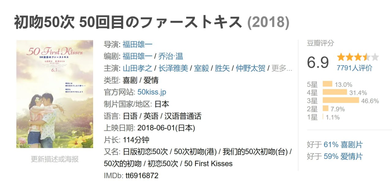 初吻50次 50回目のファーストキス (2018) 1 photo 2025 07 01 21 50 05
