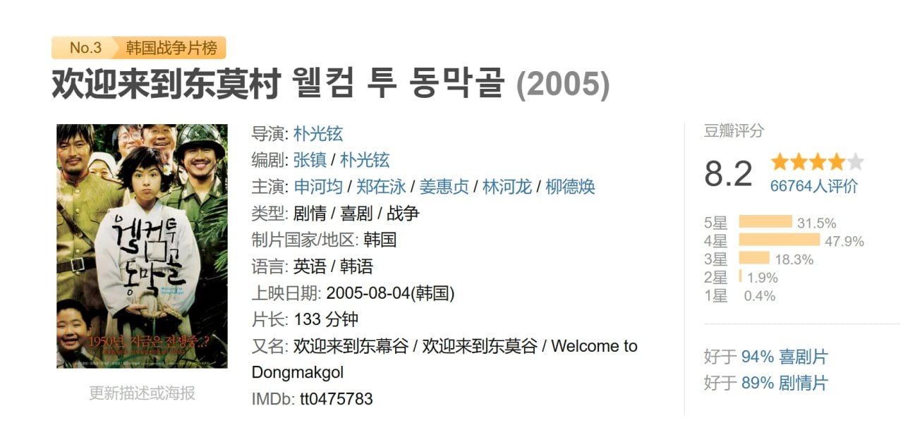 欢迎来到东莫村 웰컴 투 동막골 (2005) 1 photo 2025 07 04 18 50 12