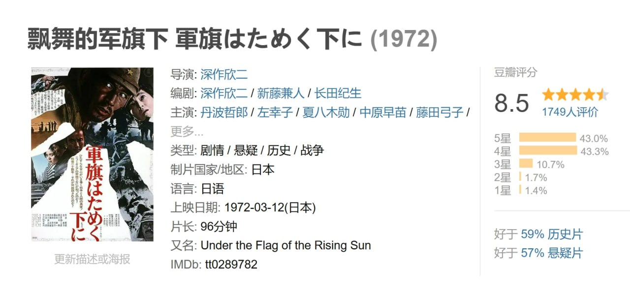飘舞的军旗下 軍旗はためく下に (1972) 1 photo 2025 07 06 20 50 03