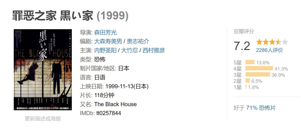 罪恶之家 黒い家 (1999) 1 photo 2025 07 06 22 40 13