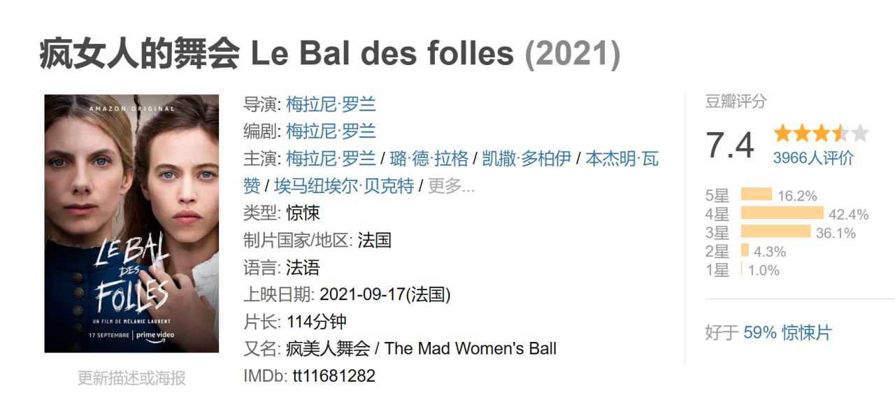 疯女人的舞会 Le Bal des folles (2021) 3 photo 2025 07 18 10 40 13