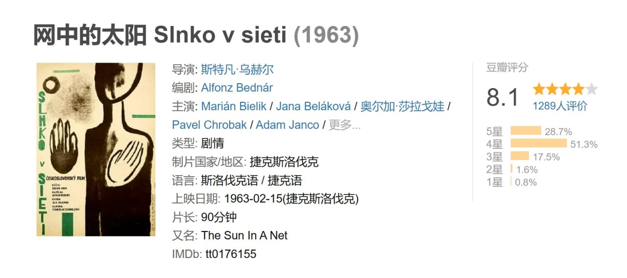 网中的太阳 Slnko v sieti (1963) 1 photo 2025 07 20 20 50 31
