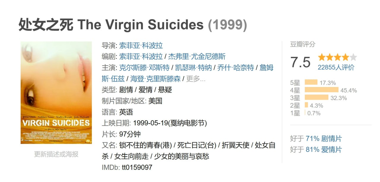 处女之死 The Virgin Suicides (1999) 1 photo 2025 07 24 22 10 38