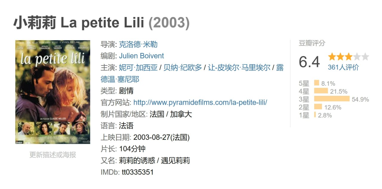 小莉莉 La petite Lili (2003) 1 photo 2025 07 24 22 41 50